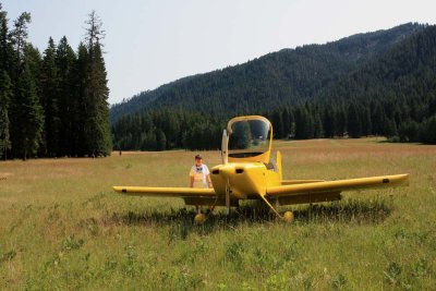 Selway-Bitterroot Wilderness:  Moose Creek Airstrip <br> (MtFlt070708-1028.jpg)