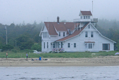An old lifesaving station converted to an expensive B&B (Phippsburg, ME)