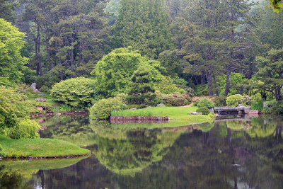 A typical garden in the Acadia region.