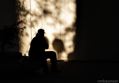 Silhouette Sitting