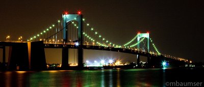 Throgs Neck Bridge at Night