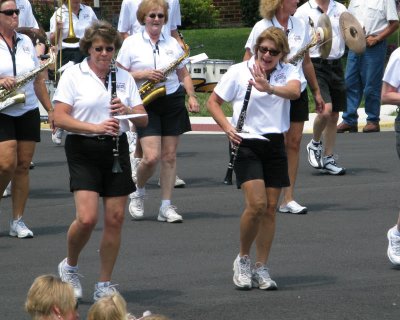 Brenda marching in the Fort Loramie Liberty Days Parade