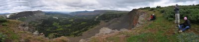 Lunch stop panorama from near the Devils Causeway
