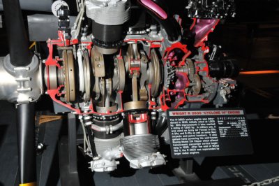Wright Cyclone engine cutaway