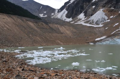 Glacial melt lake