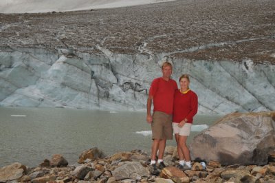 Us in front of the lower glacier