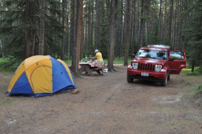 Our campsite at Jasper
