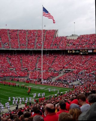 OSU Stadium during the National Anthem