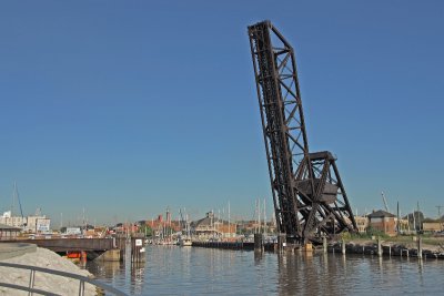 Old railroad bridge on the Black River