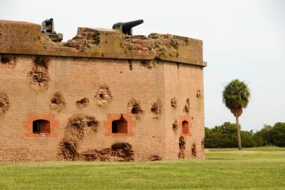 Damage from Union Shelling