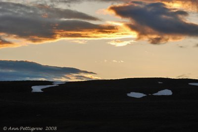 Sunset over Hayden Valley