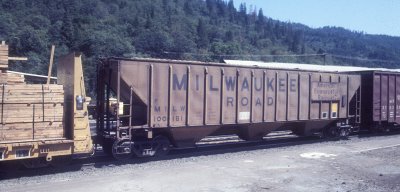MILW 4740 at Dunsmuir. July 1978