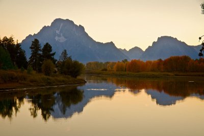 Oxbow Bend at dusk