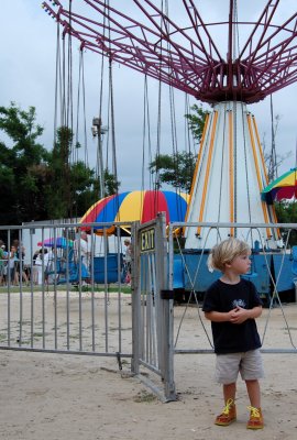 Evan by the Swing Ride