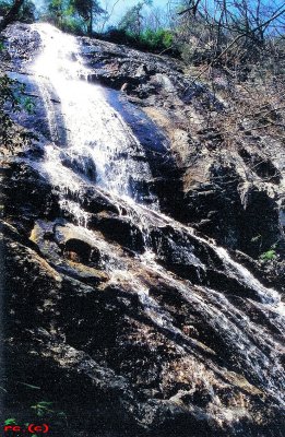 Waterfalls (NO.2 ) on Little Bullhead Creek in Stone Mountain State Park NC.