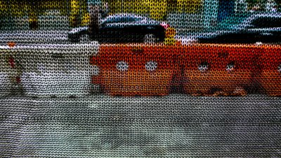 View through the netting
