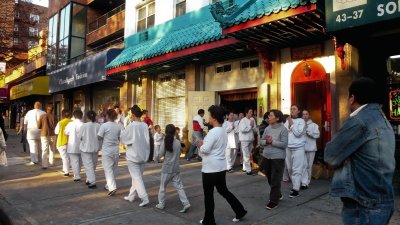 Chanting on the street