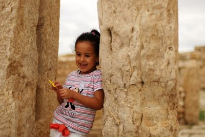 Girl and Ruins