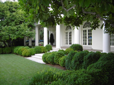 Oval Office from Rose Garden