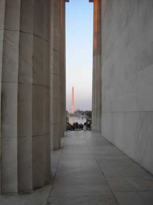 Washington  Monument from Lincoln Memorial