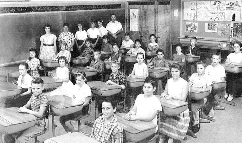 1958-1959 - Mr. Korkoses 6th grade class at Glenn H. Curtiss Elementary School
