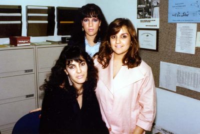 1985 - Maria Gonzalez, Barbie (?) and Zuly Romero