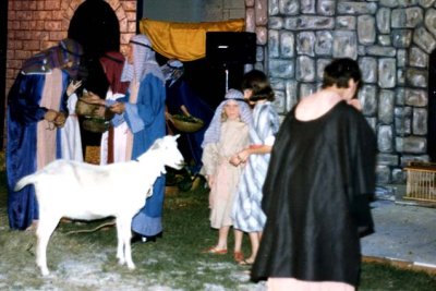 Mid-1980's - Karen participating in the Miami Shores Presbyterian Church Living Nativity