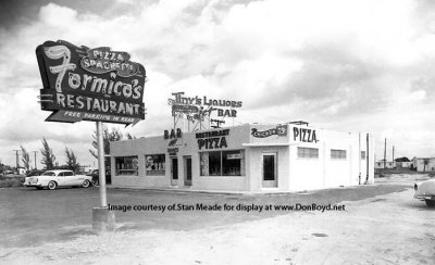 1950's - Formico's Restaurant, Tiny's Liquors and the Jet Bar