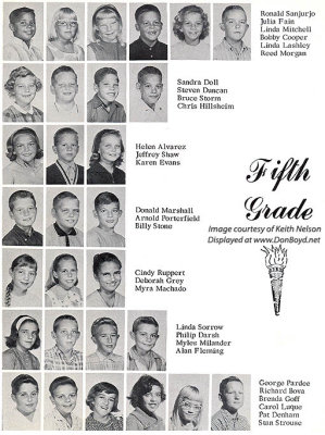 1964 - 5th grade class at Dr. John G. DuPuis Elementary School - page 2