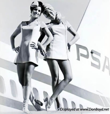 Two beauties from PSA (Pacific Southwest Airlines)