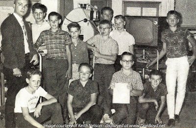1964 - Mr. Krizenecky and the Audio Visual group at Dr. John G. DuPuis Elementary School, Hialeah