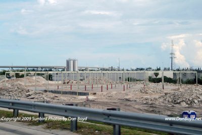 2009 - another landmark in Dade County disappears:  the huge Modernage Furniture Store west of the Golden Glades interchange