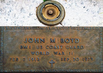 September - grave marker for my dad, John Milne Cary Boyd