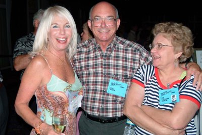 Pege Burke Darnell with Eric and Liz Strasser Olson at the Hialeah High Classes of 1965 and 1966 40th Reunion #6078