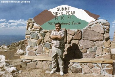 Doug Osborn on top of Pike's Peak