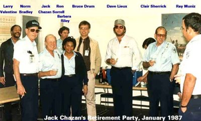 Clair Sherrick, 2nd from right, at Jack Chazan's retirement party