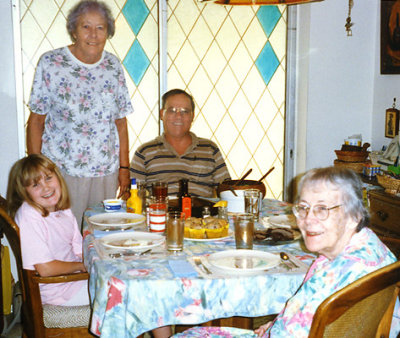 1996 - Donna, Aunt Norma G. Boyd, Don and Aunt Beatrice B. Gift
