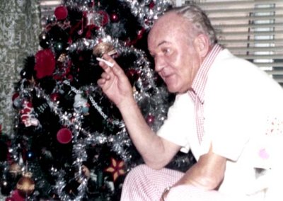 1973 - my dad John M. Boyd after Christmas dinner