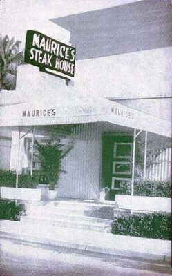 1950's - Maurice's Steak House on Miami Beach
