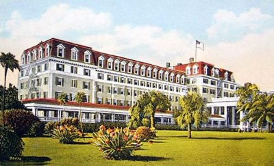 1920's - the Royal Palm Hotel on the Miami River at Biscayne Bay, Miami