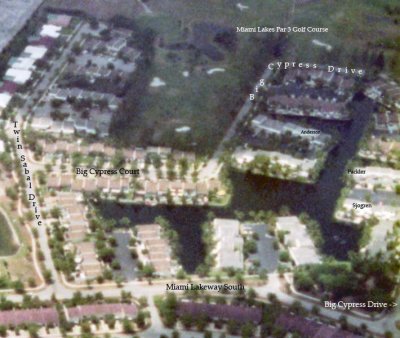1976 - the Golf Course Village section of Miami Lakes