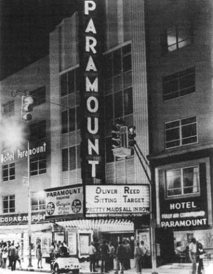 1972 - the Paramount Theatre (former Fairfax) and Hotel on Flagler Street in Miami