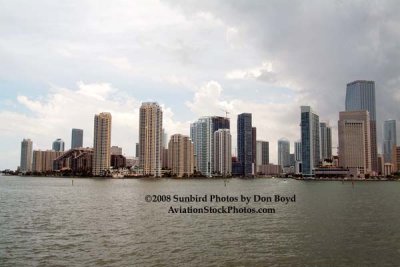 2008 - Brickell Key, the mouth of the Miami River and downtown Miami