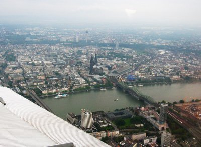 Passing Cologne at approx. 800 metres