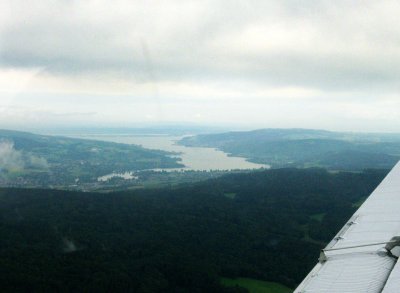 Passing Lake Constance and into Switzerland