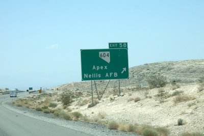 Nellis AFB is close by