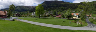 Balestrand village panorama