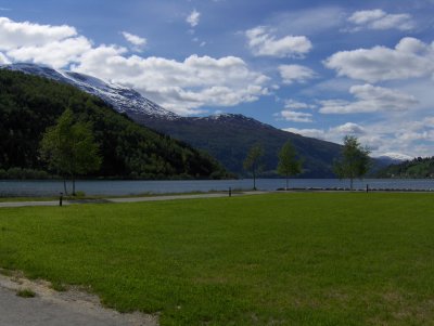 Loen fjord from hotel grounds
