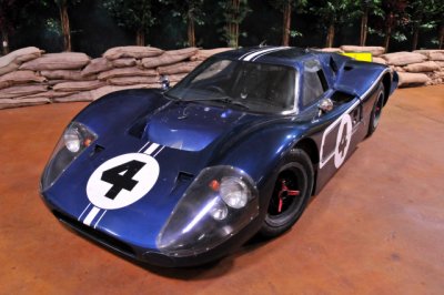 This 1967 Ford GT Mk. IV is a sister car of the Mk. IV that won the 1967 Le Mans 24-hour race.