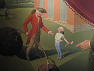 Until recently, paintings had always portrayed Washington with the face of his older years, even those depicting his childhood.